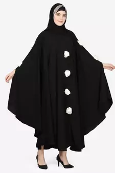 Nazneen White Flower Irani Kaftan