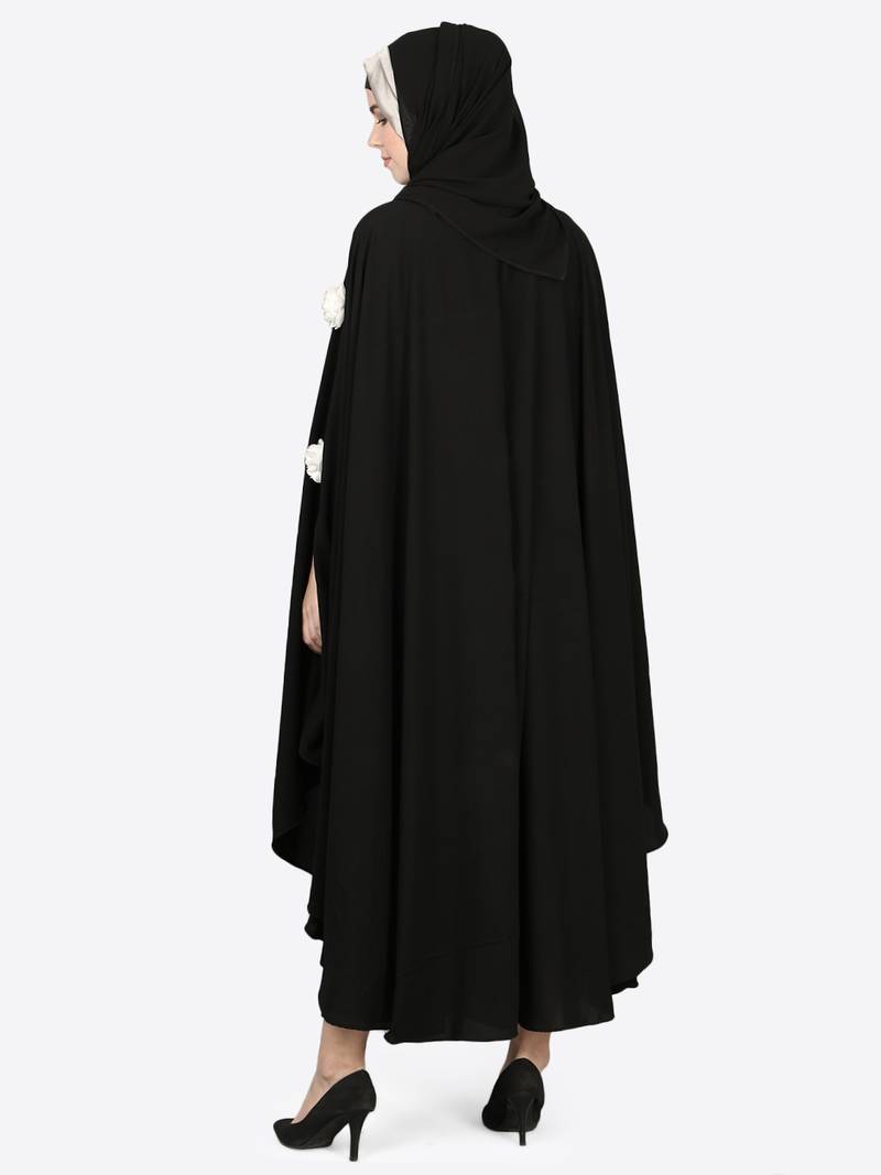 Nazneen White Flower Irani Kaftan