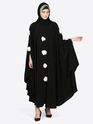Nazneen White Flower Irani Kaftan 5
