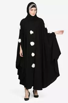 Nazneen White Flower Irani Kaftan