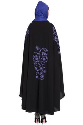 Nazneen Purple Embroidered Irani Kaftan 4