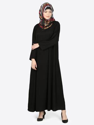 Nazneen Basic Plain Casual Abaya 1