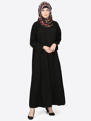 Nazneen Basic Plain Casual Abaya 2
