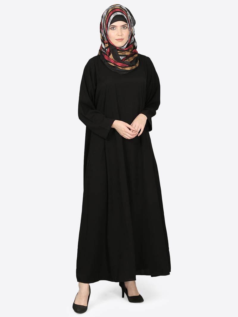 Nazneen Basic Plain Casual Abaya