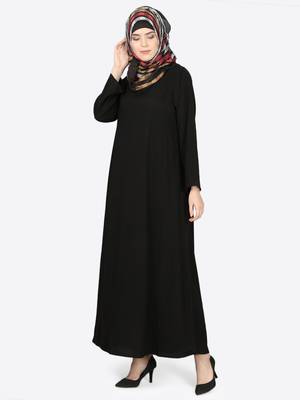 Nazneen Basic Plain Casual Abaya 3