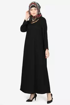 Nazneen Basic Plain Casual Abaya