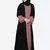 Nazneen Contrast Cuff, Placket , Inner Pearls Beaded Dubai Kaftan