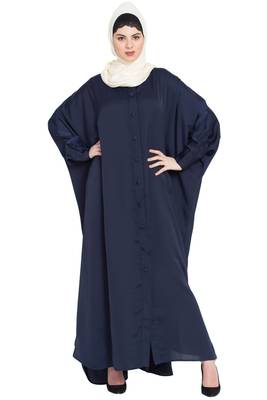 Nazneen Front Open And Cuff With Self Button Butterfly Kaftan 1