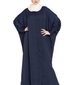 Nazneen Front Open And Cuff With Self Button Butterfly Kaftan