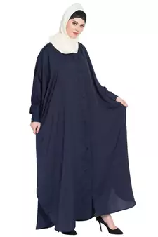 Nazneen Front Open And Cuff With Self Button Butterfly Kaftan