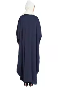 Nazneen Front Open And Cuff With Self Button Butterfly Kaftan