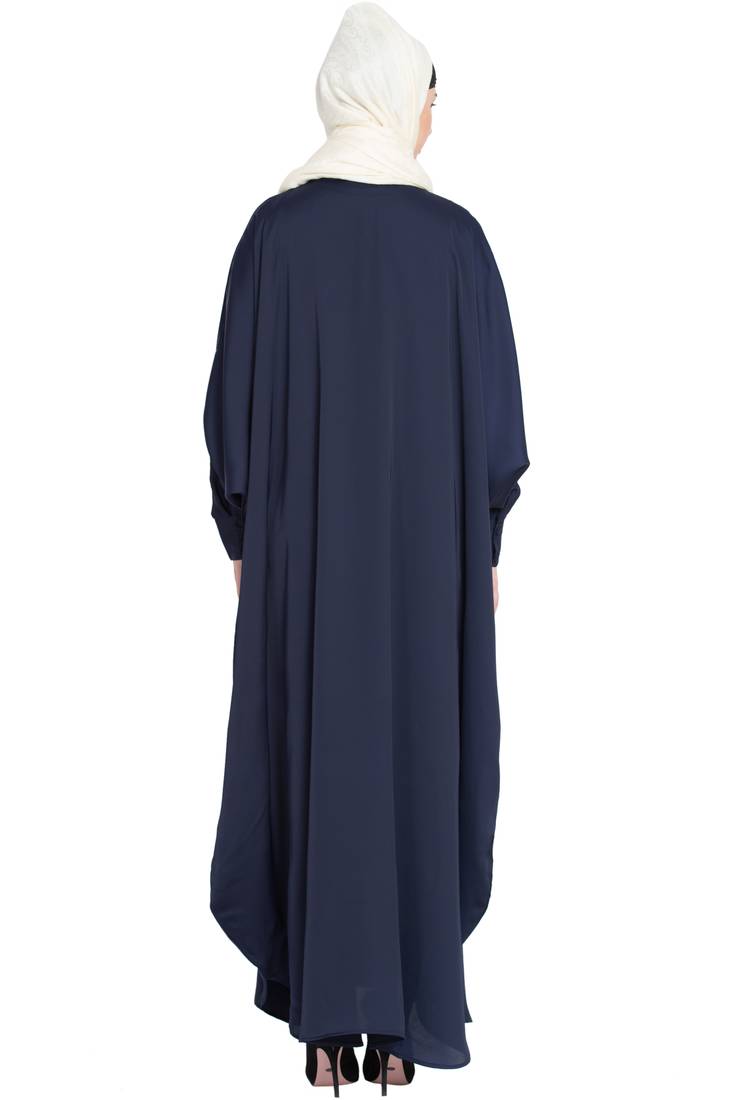 Nazneen Front Open And Cuff With Self Button Butterfly Kaftan