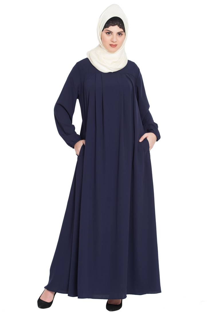 Nazneen Four Pleats At Bust Casual Abaya
