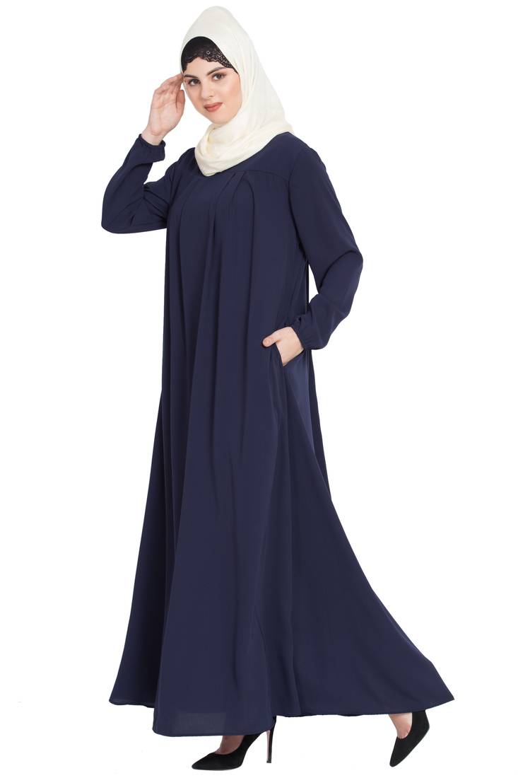 Nazneen Four Pleats At Bust Casual Abaya