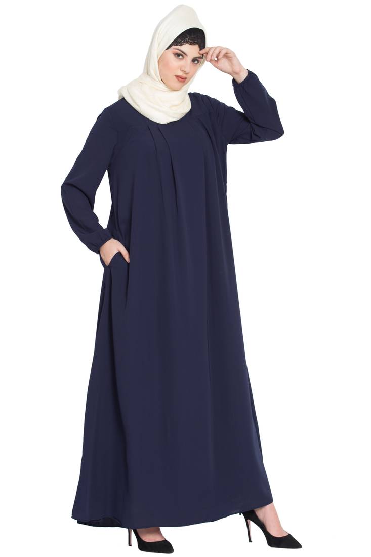 Nazneen Four Pleats At Bust Casual Abaya
