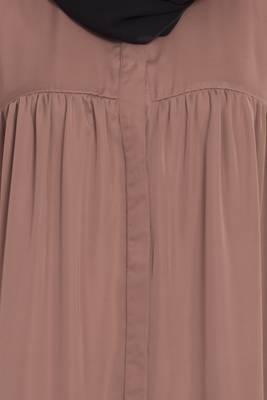 Nazneen Front Open Gather At Bust Casual Abaya 4
