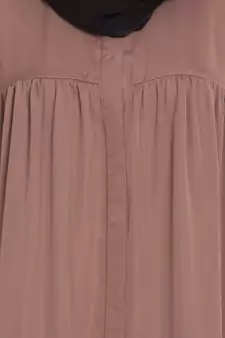 Nazneen Front Open Gather At Bust Casual Abaya