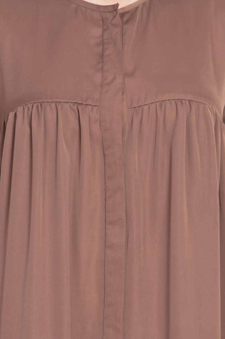 Nazneen Front Open Gather At Bust Casual Abaya