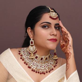 Maroon Necklace Sets 2