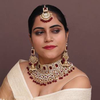Maroon Necklace Sets 3