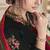 Black Georgette Churidar Salwar Suit