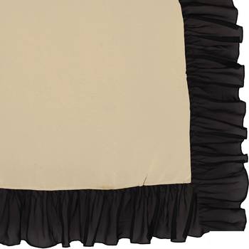 Beige embroidered georgette saree with blouse 5