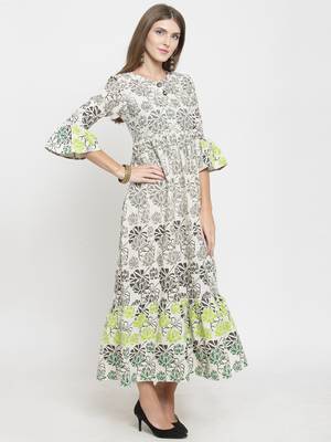 Off-white woven cotton kurtas-and-kurtis 5