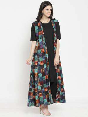 Multicolor woven viscose rayon kurtas-and-kurtis 5