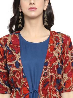 Multicolor woven viscose rayon kurtas-and-kurtis 2