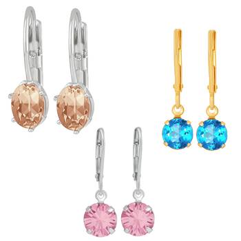 Multicolor crystal earrings 1