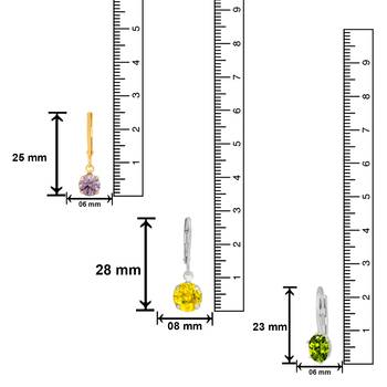 Multicolor crystal earrings 3