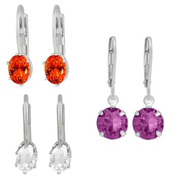 Multicolor crystal earrings 1