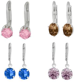 Multicolor crystal earrings 1