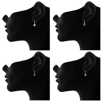 Multicolor crystal earrings 2