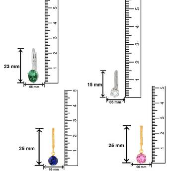 Multicolor crystal earrings 3
