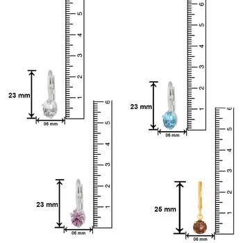Multicolor crystal earrings 3