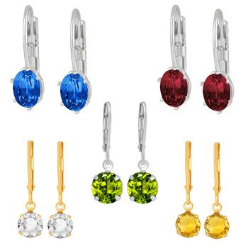 Multicolor crystal earrings 1