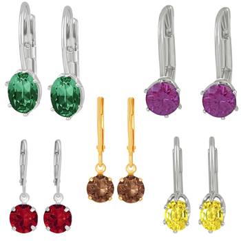 Multicolor crystal earrings 1