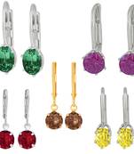 Multicolor crystal earrings