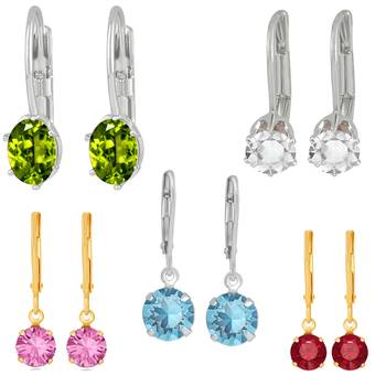 Multicolor crystal earrings 1