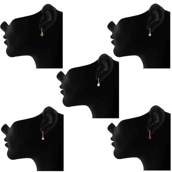 Multicolor crystal earrings 2