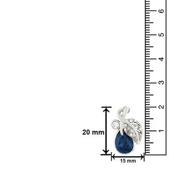 Blue crystal earrings 3