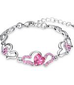 Pink crystal bracelets