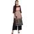 Black color Straight Digital Print Kurta Palazzo set