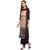 Black color Straight Digital Print Kurta Palazzo set