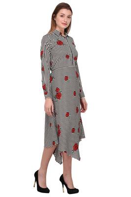 White printed polyester ethnic-kurtis 3