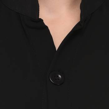 Black plain georgette ethnic-kurtis 5