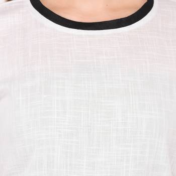 White printed cotton ethnic-kurtis 6