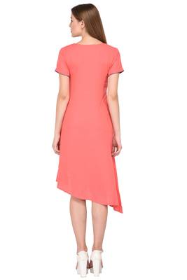 Peach plain rayon ethnic-kurtis 4