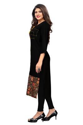Multicolor printed rayon ethnic-kurtis 4